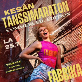 Tanssimaraton Commercial Edition la 25.7.